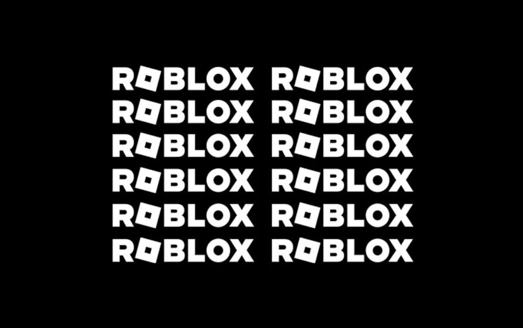 Roblox Logo Black Home & Living for Sale