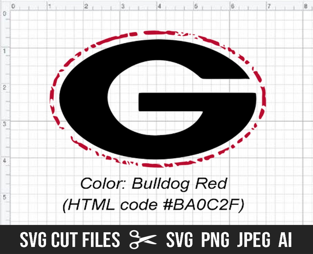 Football UGA College Game Day Cutting Machine Engraving Digital Download Ai Svg Png Dxf