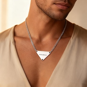 Prada necklace triangle gold - Etsy 日本