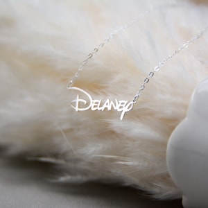 Name Necklace for Baby Girls, Personalized Name Necklace Silver, Newborn Necklace, Custom Name Necklace for Women, Gift for Kids, Baby Gifts 画像 3