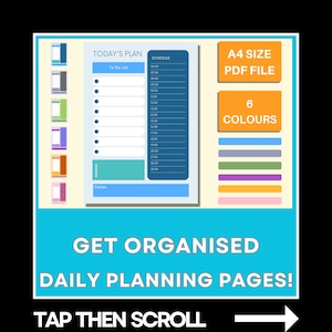 Teaching Assistant Today&#39;s Plan Page - 6 colours - Primary or Secondary School - TA In Control Printable Sheets