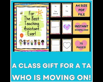TA Leaving Gift: Class Thank You Printable (PDF)