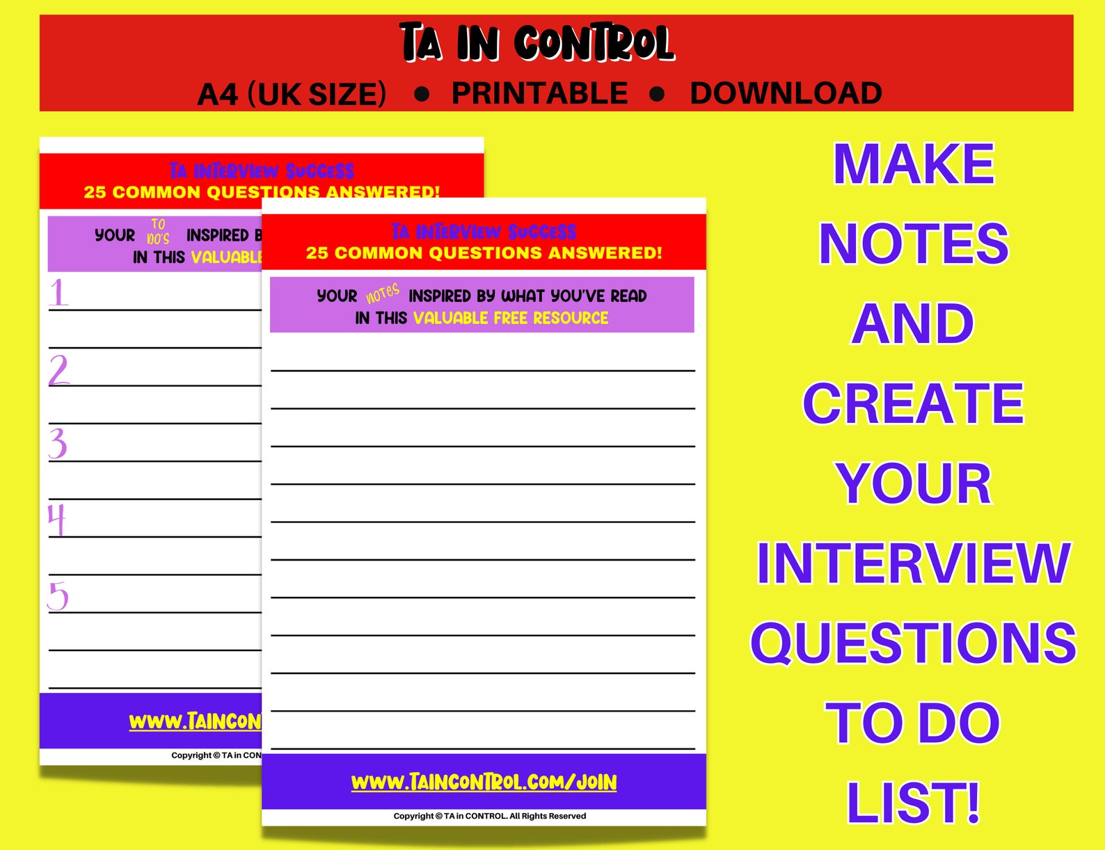 Taed Questions 25 TA Interview Questions Answered - Primary or Secondary School - TA ...