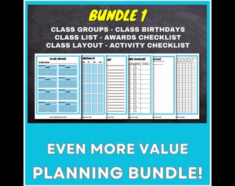 TA Planner Bundle: Checklists & Worksheets for Primary/Secondary School (Printable Sheets)