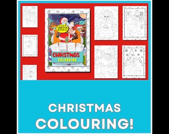 60 Christmas Colouring Pages: Mother & Father Christmas (Printable Sheets)