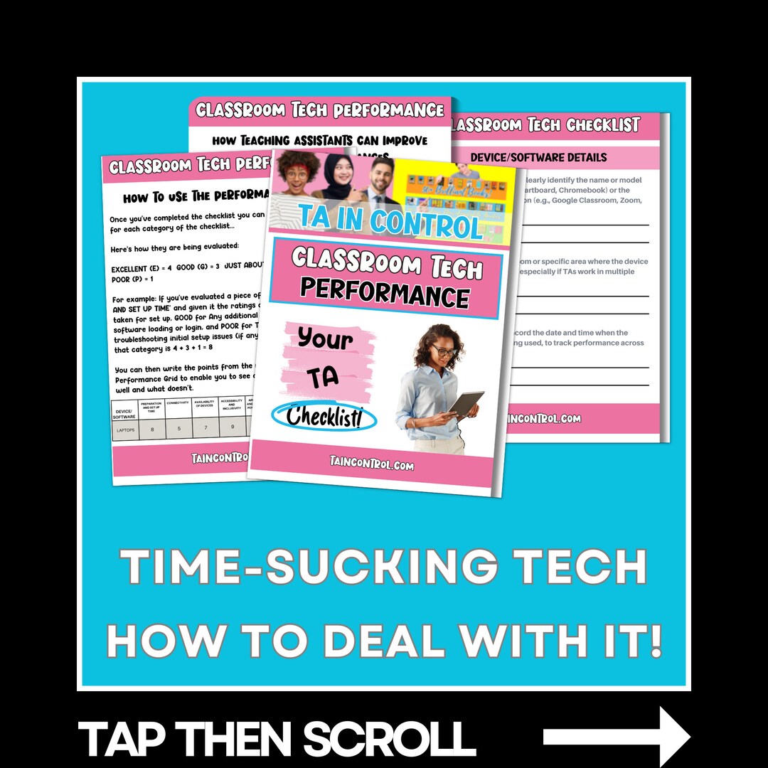 Classroom Tech Performance Checklist - Primary or Secondary School ...