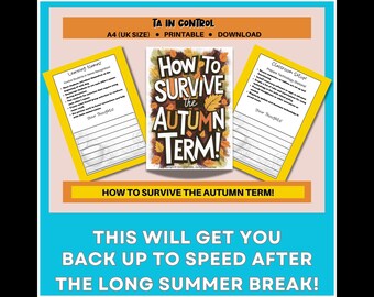 How To Survive The Autumn Term - Primary School - Teaching Support Assistants - Printable Guides