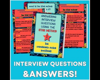 TA Interview Questions: STAR Method Answers (Printable Sheets)