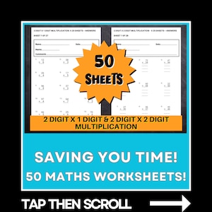 2x1 Digit And 2x2 Digit Multiplication - Multiplication Worksheets - Primary School - TA In Control Printables