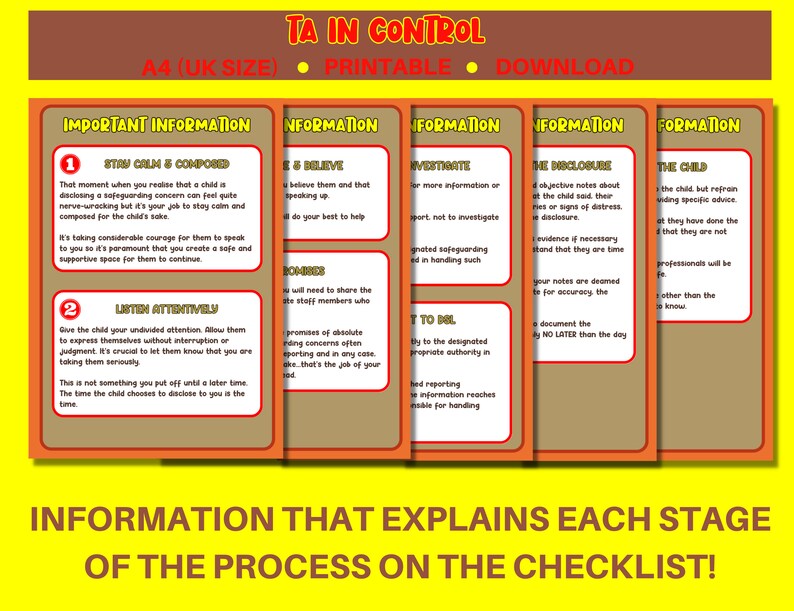 Safeguarding Questions Safeguarding Checklist & Interview Questions for Teaching Assistants ...