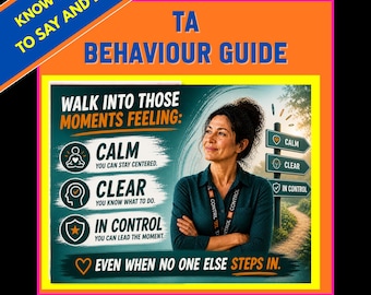 Behaviour Guide - Primary School - Teaching Support Assistants - Printable PDF