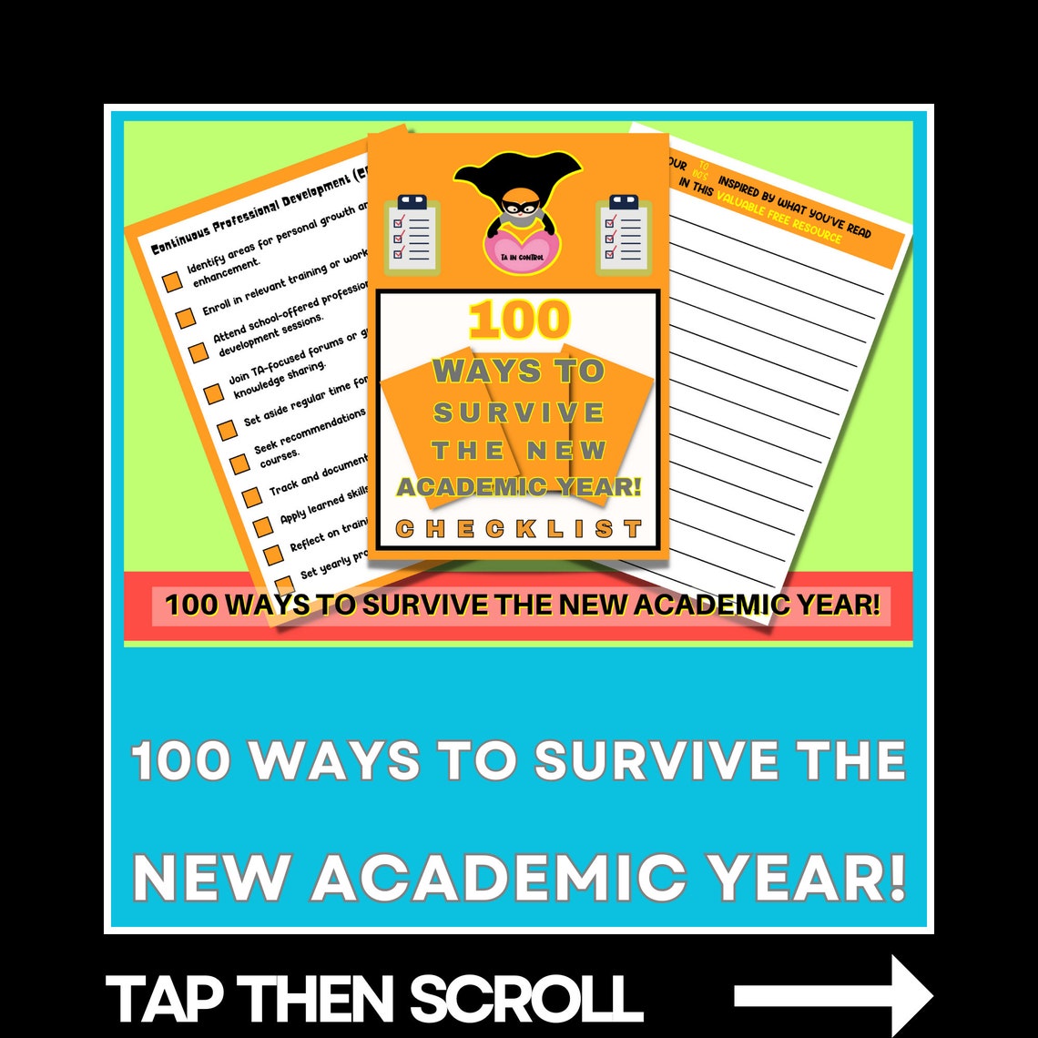 100 Ways to Survive the New Academic Year Checklist! - Primary or ...