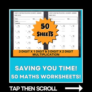 3x1 Digit And 3 x 2 Digit Multiplication - Multiplication Worksheets - Primary School - TA In Control Printables