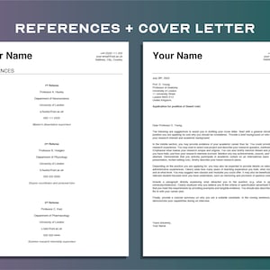 Academic CV Template | Master/phd Application | Students + Researchers ...