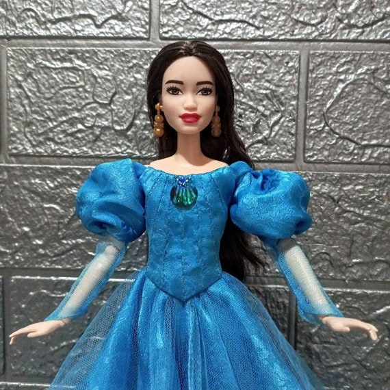 Doll Clothes Dress Ariel Mermaid, Custom Handmade, Sequins Doll Clothes Dress Ariel Mermaid, Custom Handmade, Sequins