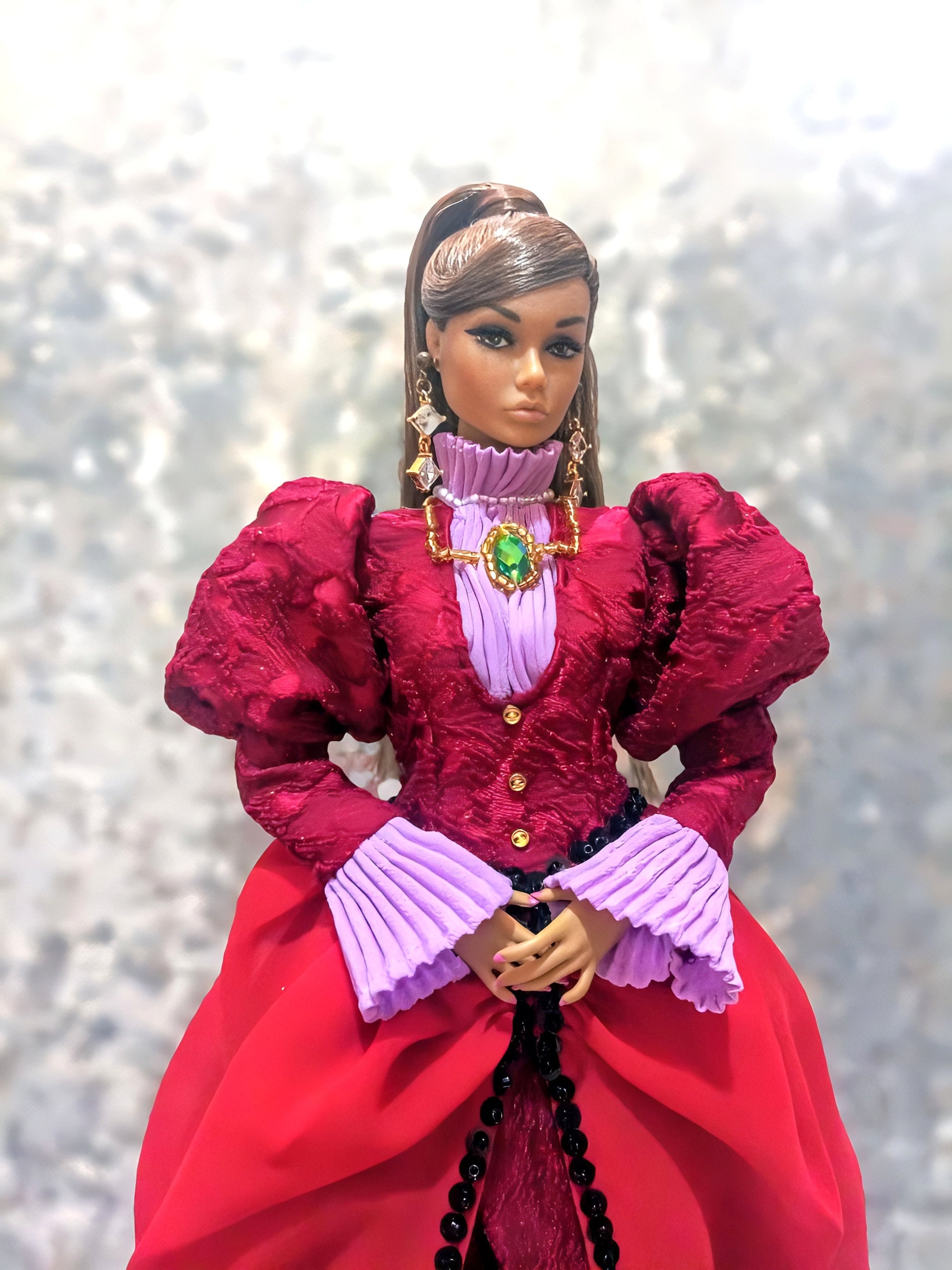 lady tremaine dress Lady Tremaine Doll Dress, Cinderella Stepmother Gown, Fits Fashion Royalty  Dolls