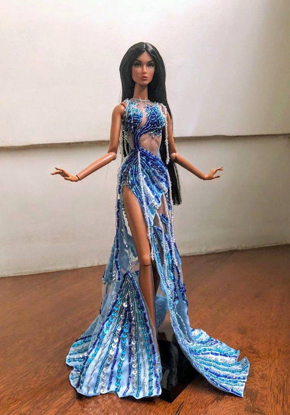 Fashion Royalty Doll Evening Gown, Pisces Inspired, Collector Choice - Etsy Fashion Royalty Doll Evening Gown, Pisces Inspired, Collector Choice - Etsy