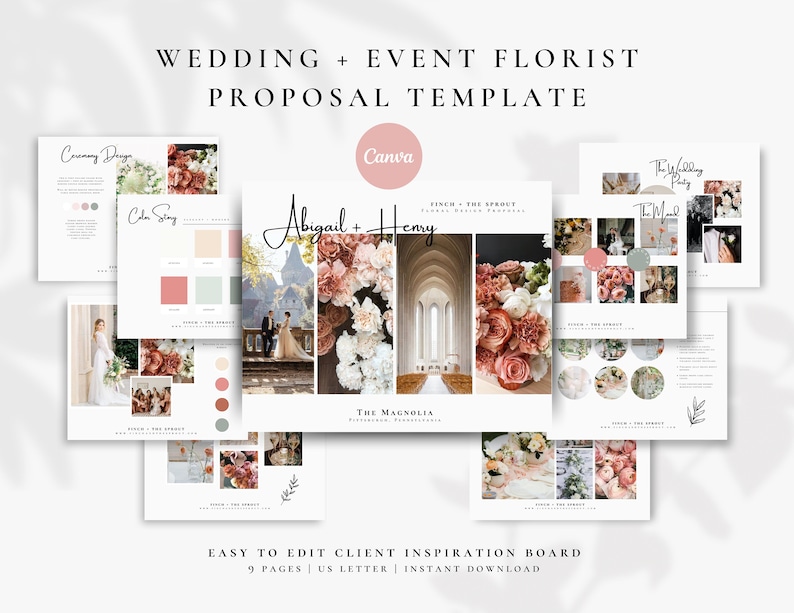 wedding and event template for canva