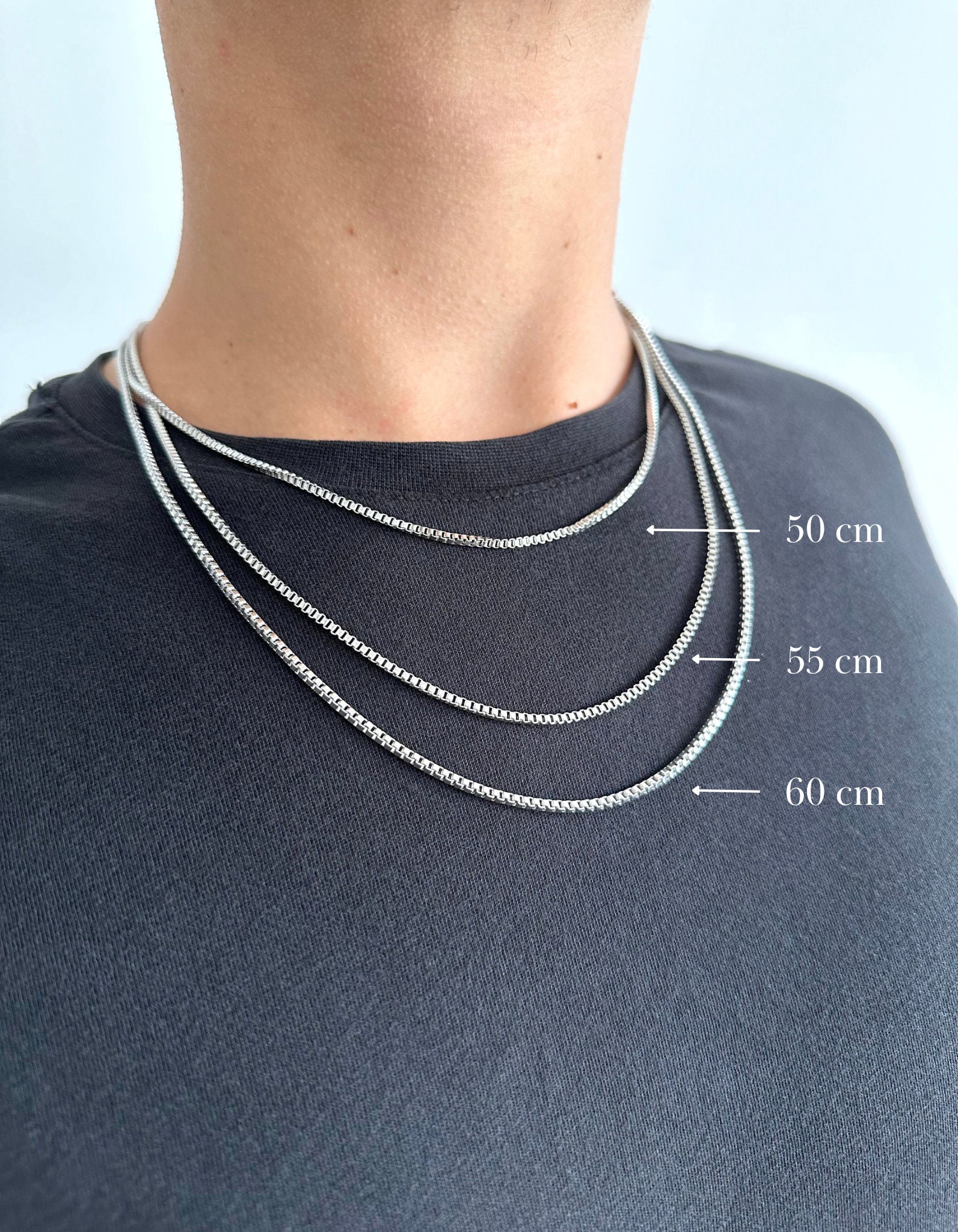 Silver Stainless Steel Chain Fine Silver Mesh Necklace Christmas Gift Idea  Men\'s Jewelry Fine Silver Necklace for Men - Etsy Sweden