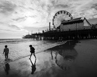 Santa Monica Pier Print: Los Angeles Beach Fine Art