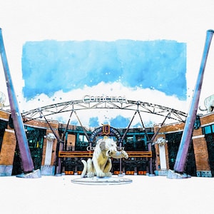Stampa del Comerica Park Detroit: Michigan Fine Art, Home Decor (download digitale)