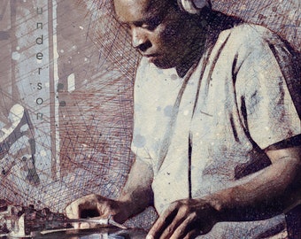 Kevin Saunderson - Techno Pioneer, Techno City, Dj, House Music, Detroit, Limited Edition Print