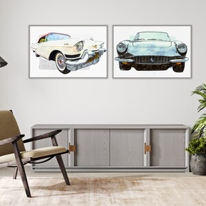 1967 Ferrari 330 GTC Automobile, Vintage, Retro, Historic, Classic Car, Fine Art Print, Wall Art, Home Décor, Gift image 4