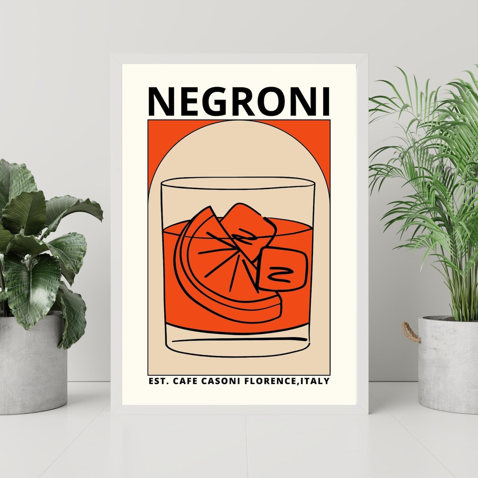 Negroni Print, Negroni Poster, Negroni Art, Negroni Wall Art, Negroni