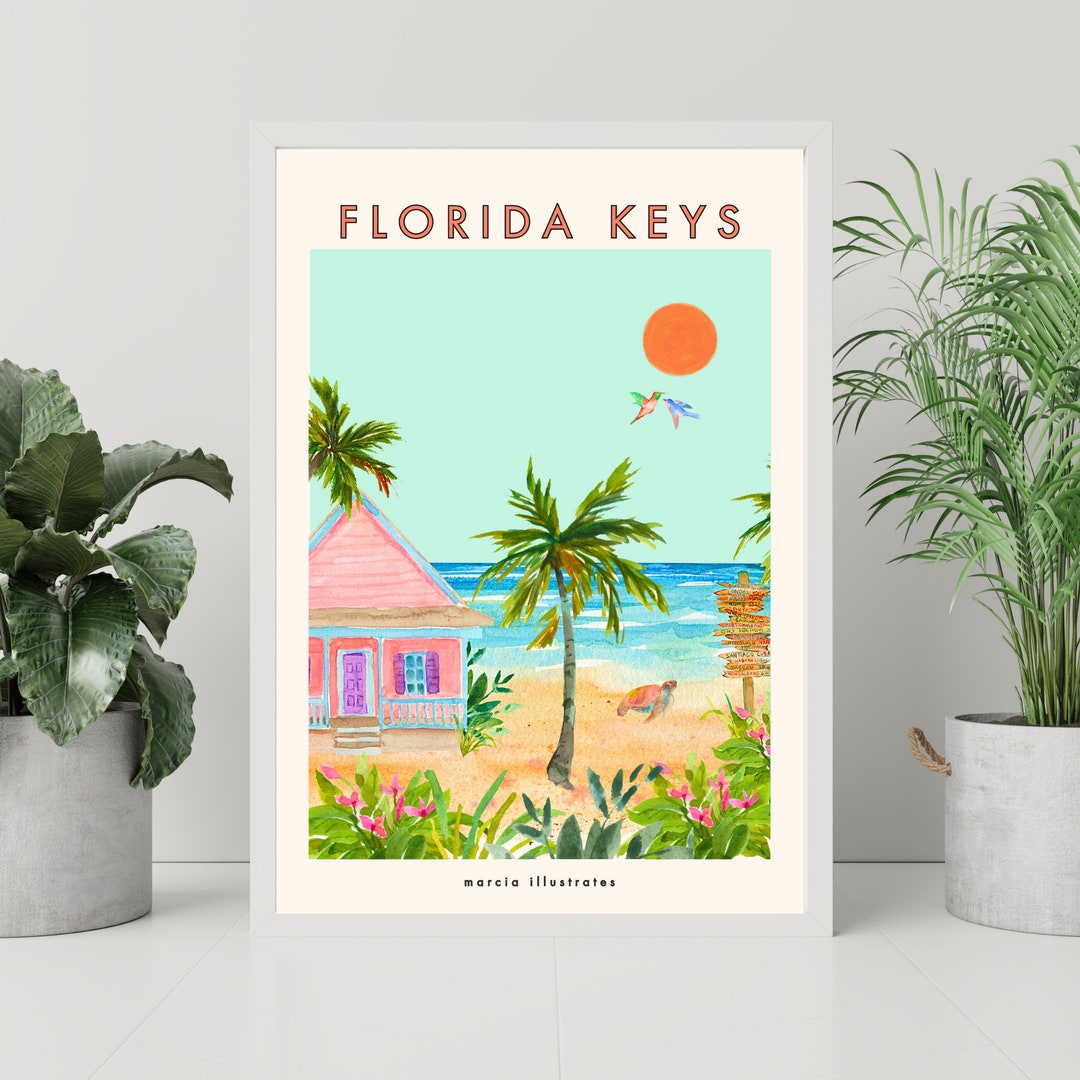 Florida Keys Wall Art Florida Key Print Florida Keys Etsy Portugal