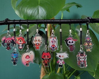 Hazbin hotel phone charms / mini keychains