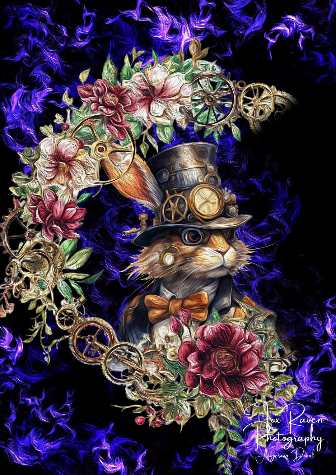 Steampunk Rabbit 3 Digital Art - Private Use Only - Etsy
