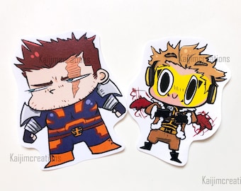 Endeavor and Hawks stickers