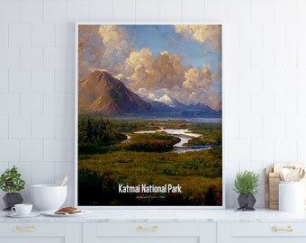 Katmai National Park Poster •  United States Parks Collection 2023