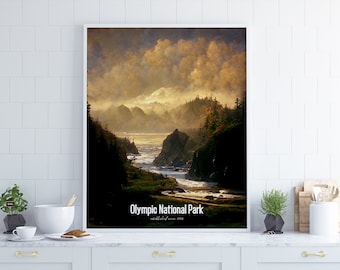 Olympic National Park Poster •  United States Parks Collection 2023