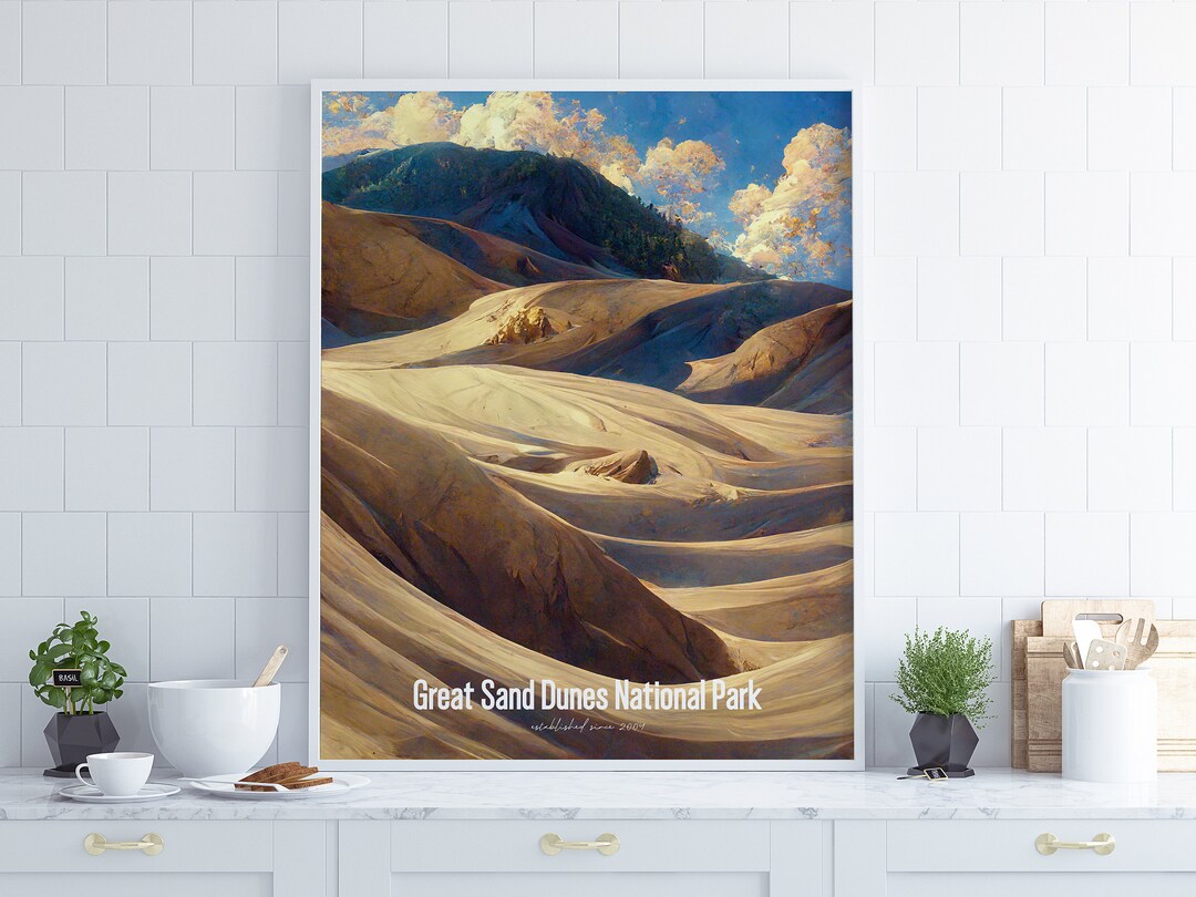 Great Sand Dunes National Park Poster • United States Parks Collection ...