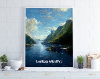 Kenai Fjords National Park Poster •  United States Parks Collection 2023