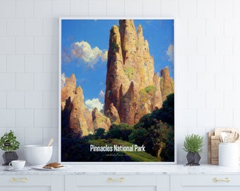 Pinnacles National Park Poster •  United States Parks Collection 2023