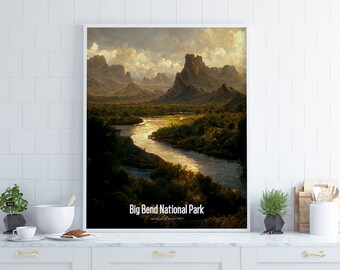 Big Bend National Park Poster •  United States Parks Collection 2023