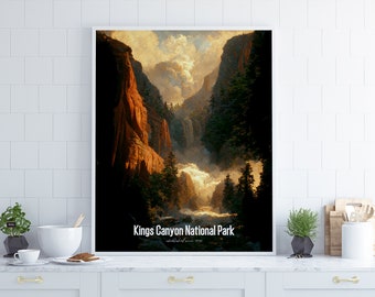 Kings Canyon National Park Poster •  United States Parks Collection 2023