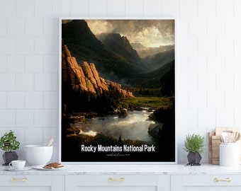 Rocky Mountain National Park Poster •  United States Parks Collection 2023