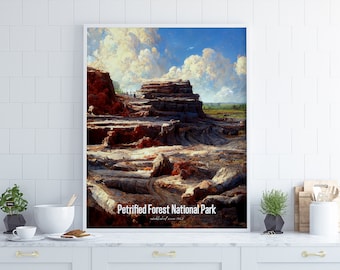 Petrified Forest National Park Poster •  United States Parks Collection 2023