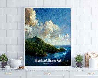 Virgin Islands National Park Poster •  United States Parks Collection 2023