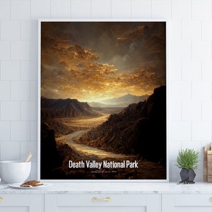 Death Valley National Park Poster •  United States Parks Collection 2023