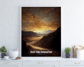 Death Valley National Park Poster •  United States Parks Collection 2023