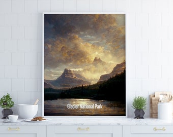 Glacier National Park Poster • United States Parks Collection 2023