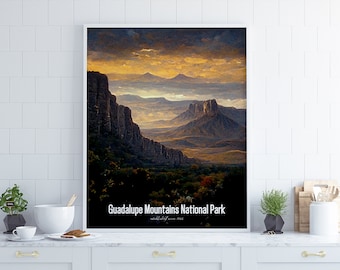 Guadalupe Mountains National Park Poster • United States Parks Collection 2023