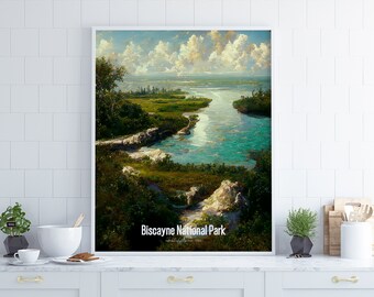 Biscayne National Park Poster •  United States Parks Collection 2023
