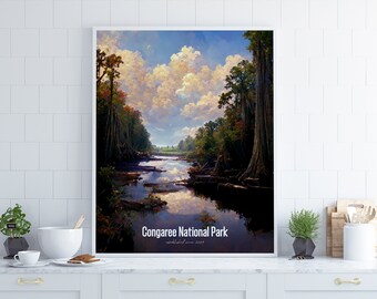 Congaree National Park Poster •  United States Parks Collection 2023