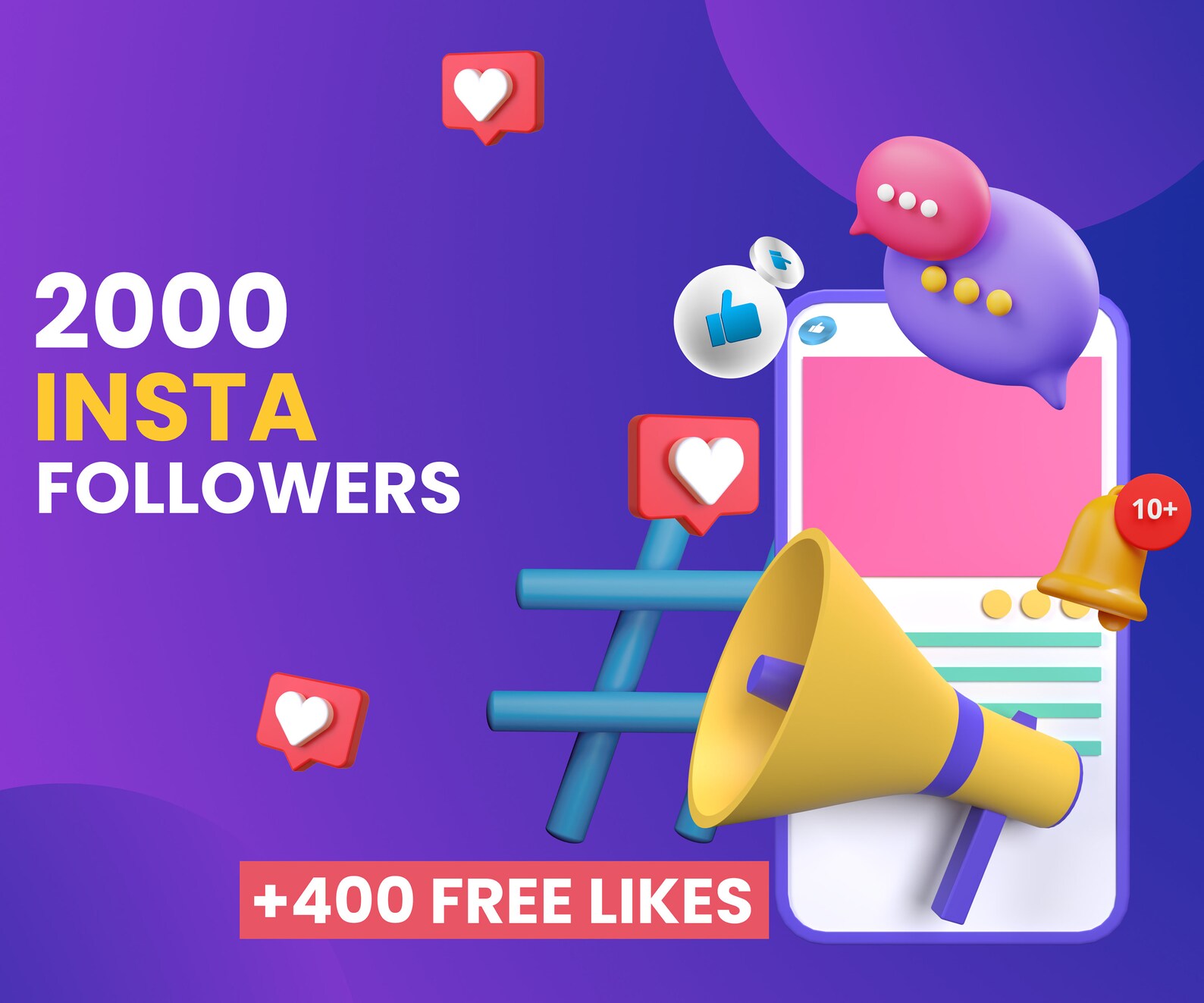 Buy Insta Followers 2000 Followers Followers for Insta Etsy
