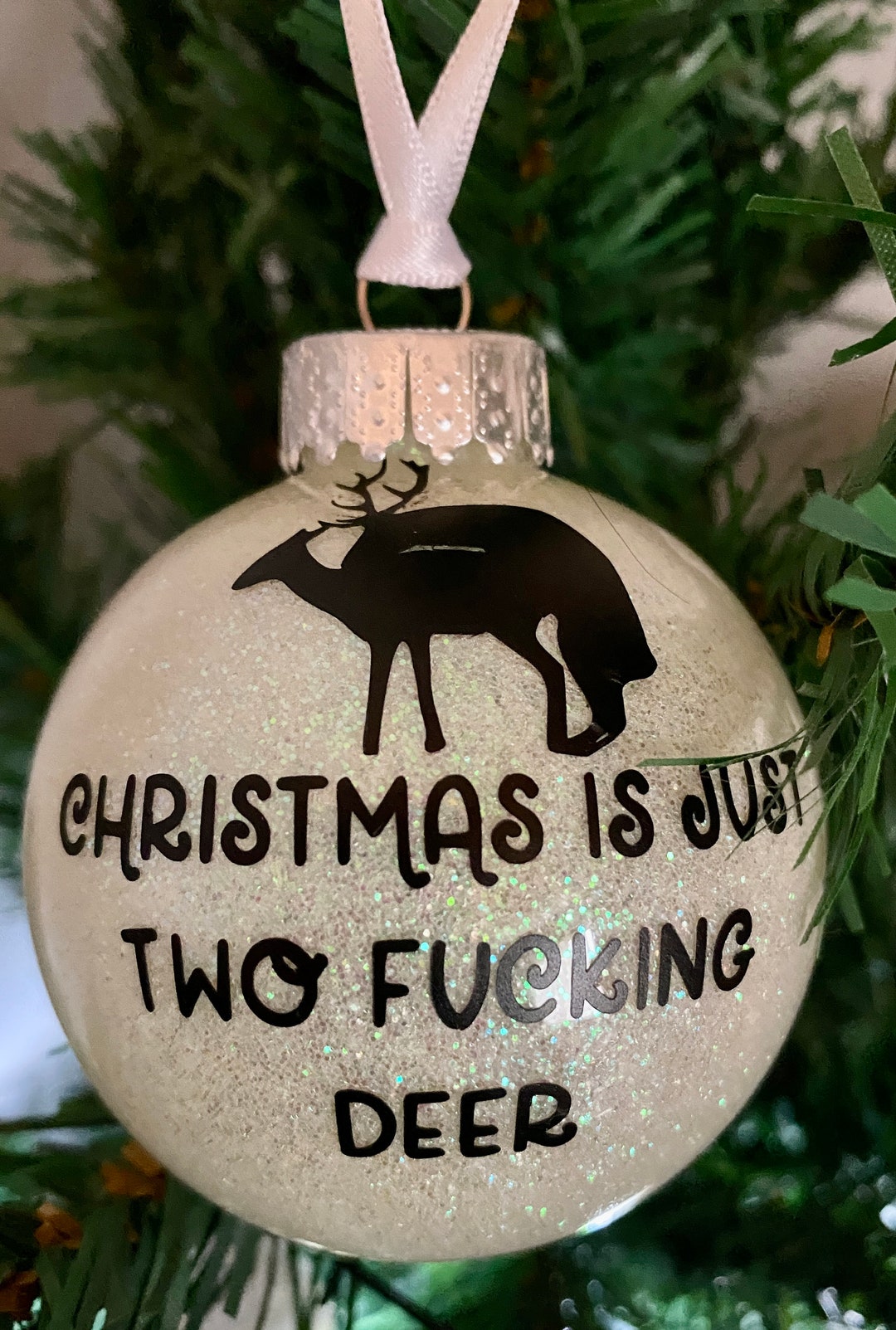 Rude Christmas Bauble Adult funny - Etsy UK